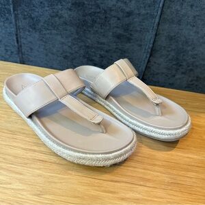 Joie Women's Nacho Espadrille Thong Sandal, Size 9, Nude Tan